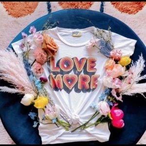 LOVE MORE Vintage Inspired Graphic Tee